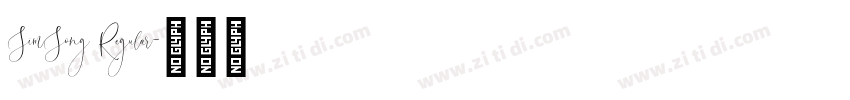 SimSong Regular字体转换